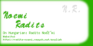 noemi radits business card